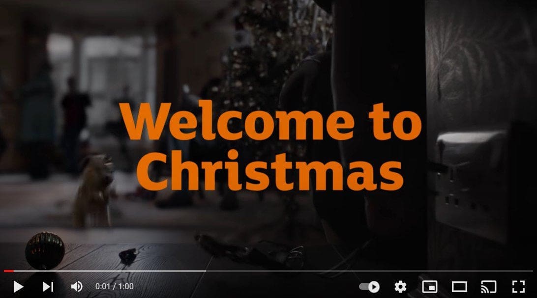 Links to YouTube video about Sainsbury's Christmas Advert 2021