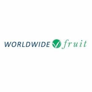 worldwide fruit logo on white background