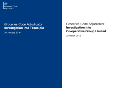 GCA Investigation cover into Tesco