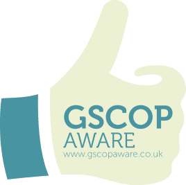 Thumbs up icon GSCOP Aware on transparent background