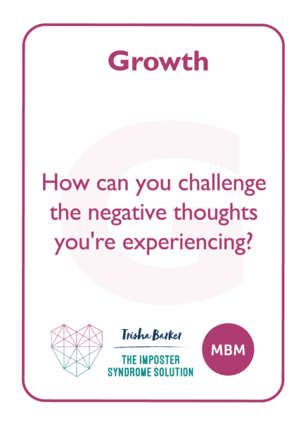 Growth coaching card from MBM