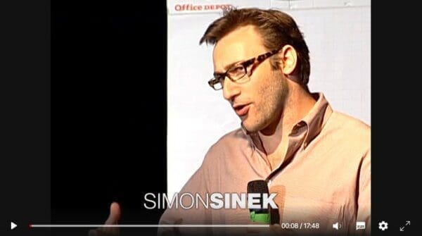 Links to TED talk video How great leaders inspire action by Simon Sinek for inspirational leadership