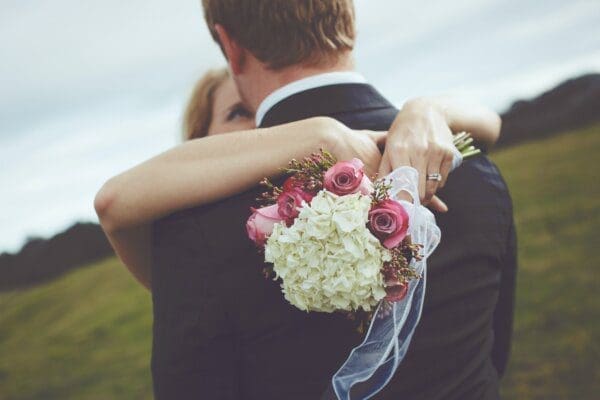 Shot of a husband and wife on their wedding day