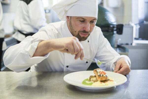 INTJ Chef perfecting a dish 