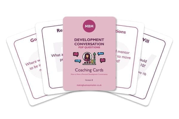Development Conversation coaching cards from MBM Ad banner