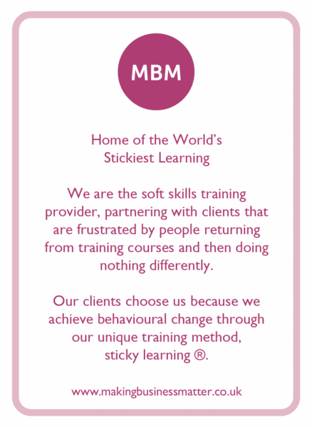 Sticky Learning Coaching Card