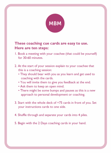 Sticky Learning Coaching Card