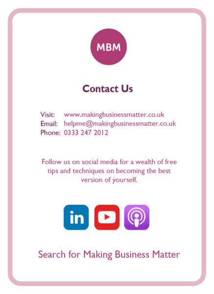 Sticky Learning Coaching Card