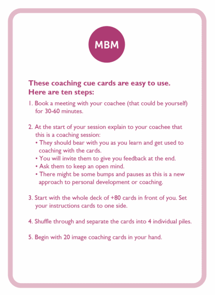 Picture Coaching Card from MBM