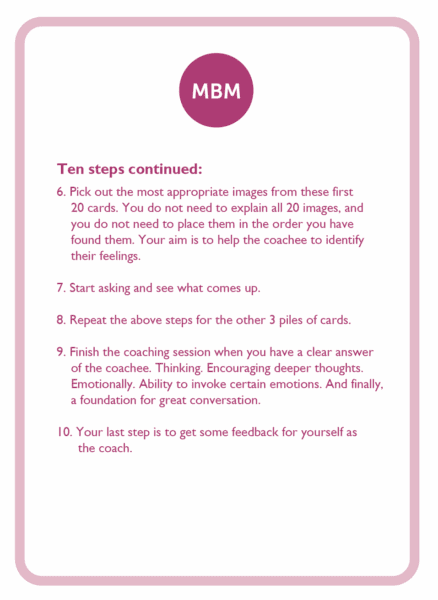 Picture Coaching Card from MBM