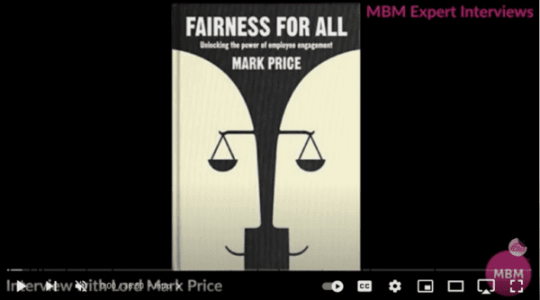 Expert interview video Links to YouTube Video with Darren A. Smith and Lord Mark Price on people management