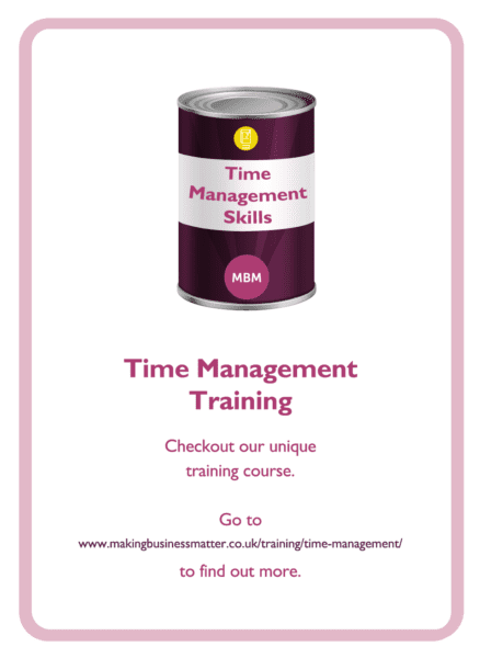 time management coaching card