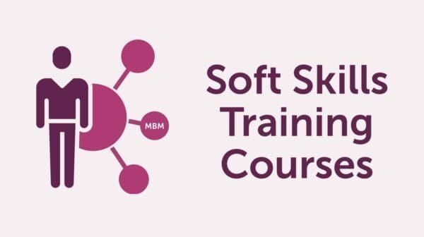 Soft Skills MBM Soft skills training course banner with person icon