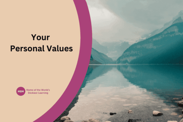 Your Personal Values Your Personal Values Blog Post Banner with beautiful water scene