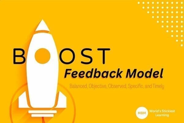 Boost Feedback model blog post image with a rocket icon