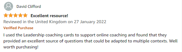 Leadership skills coaching card amazon testimonial review