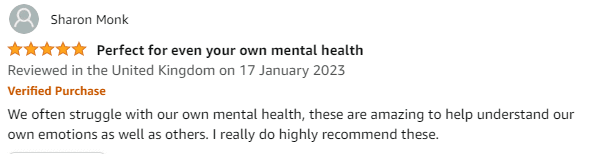 Mental health coaching card amazon testimonial review