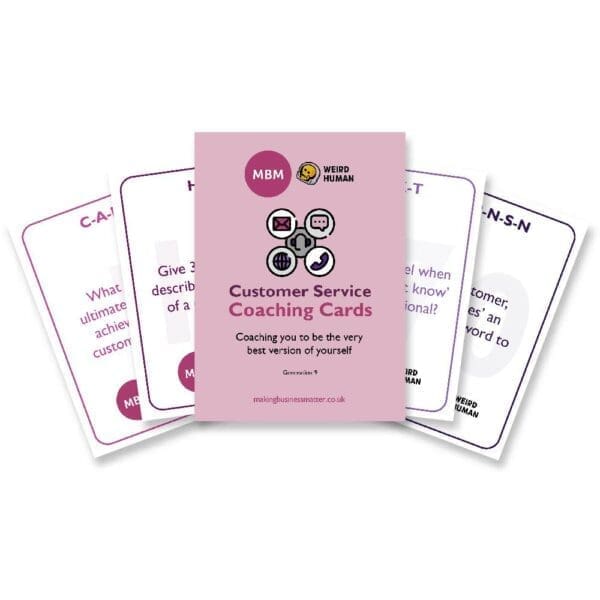 Customer Service coaching cards Customer Service coaching cards