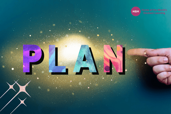 Plan acronym blog post image on stellar background