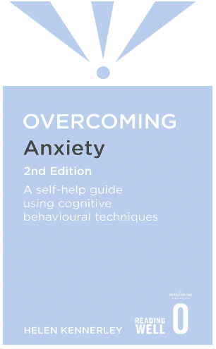 Blue book cover of Overcoming Anxiety Helen Kennerley