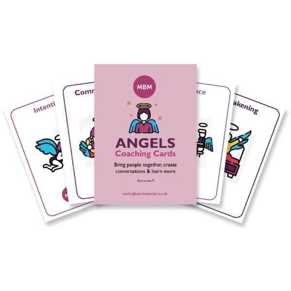 MBM Angels coaching card fanned out MBM Angels coaching card fanned out