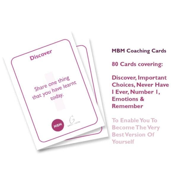 MBM Coaching card with favorite what you learnt question