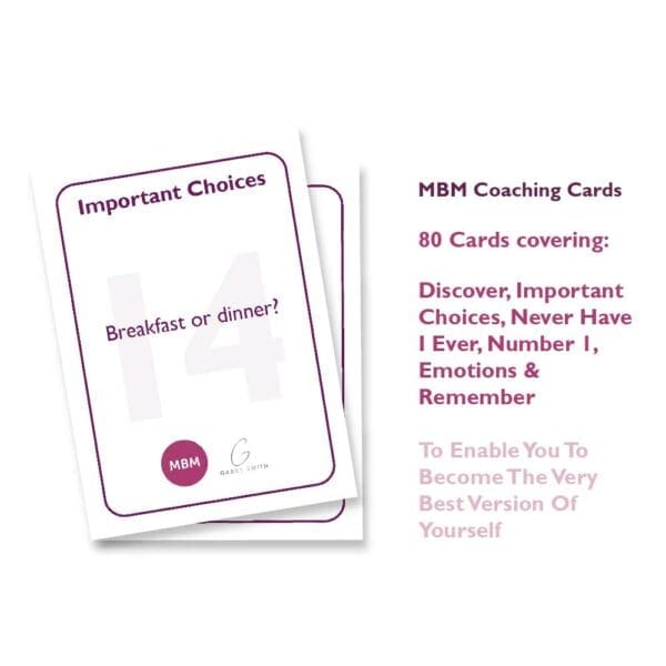 MBM Coaching card with favorite breakfast question