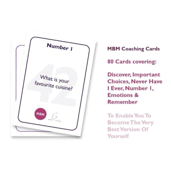 MBM Coaching card with favorite cuisine question