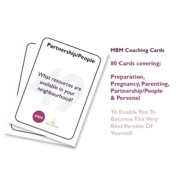 MBM Coaching card about partnership slash people abut resources in neighbourhood