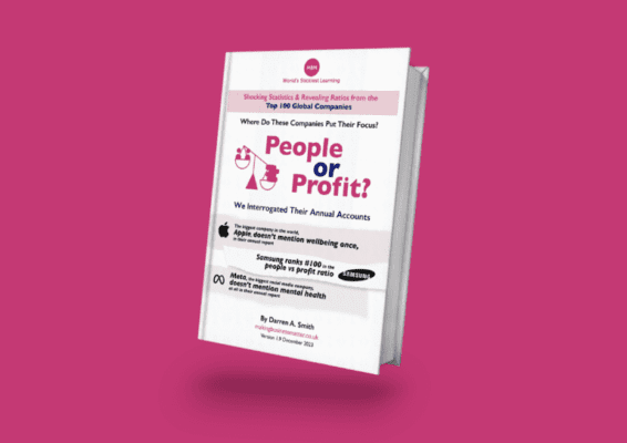3D image of the people vs profit report.