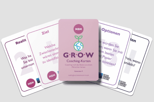 GROW Coaching cards fanned out