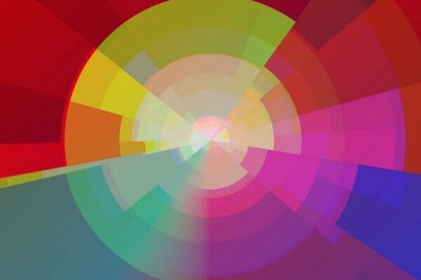 Color wheel abstract