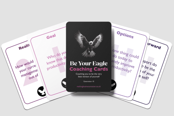Be Your Eagle Coaching cards fanned out