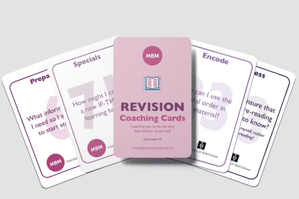 Revision Coaching Cards fanned out