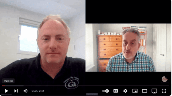 Gary Hutchinson Chat Screenshot from chat with Darren and Gary Hutchinson about Competition Law