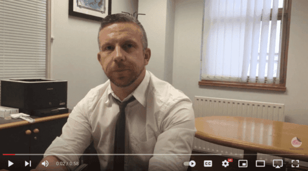Links to YouTube video about client testimonial from Matthew Churchill, Account Manager at Greencell