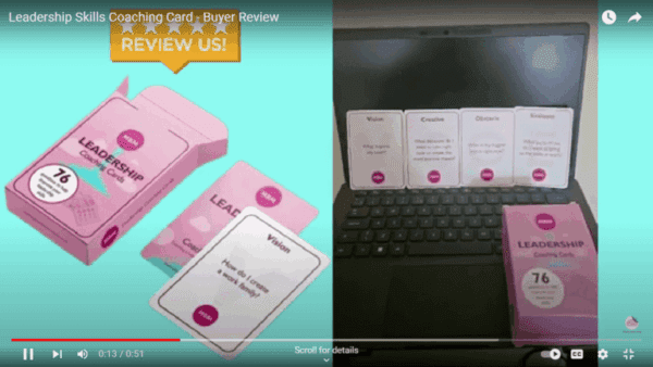 YouTube video about leadership coaching card review Links to YouTube video about leadership coaching card review