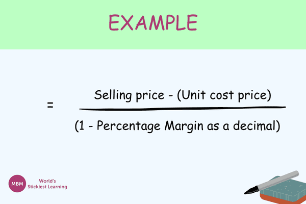 Example formula calculation Example formula calculation