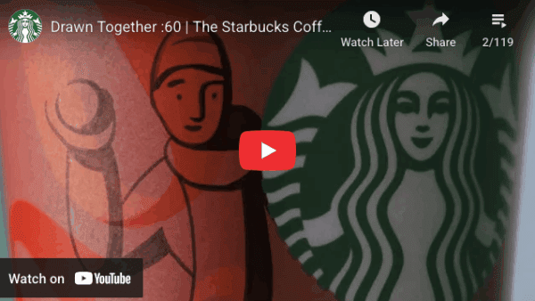 links to starbucks 2025 christmas advert 