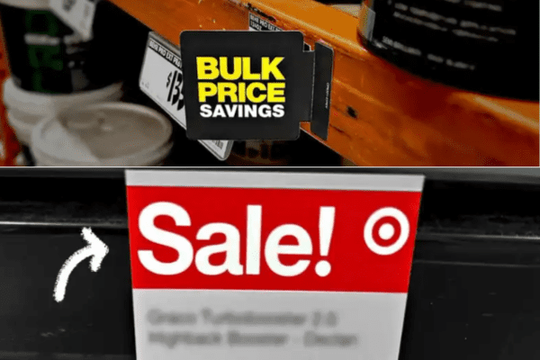Discount promotion signs
