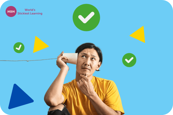 Man practicing effective listening Man practicing effective listening