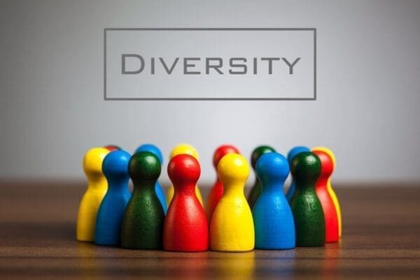 Diversity concept image with figurines