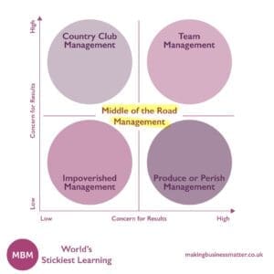 Team Management of the Blake Mouton Grid
