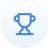 blue trophy icon within a lighter blue circle