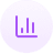 Purple bar chart icon within lighter purple circle
