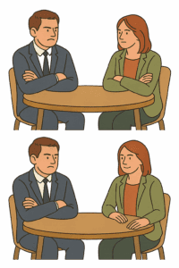 mirror their body language