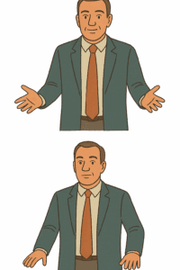 downward gestures
