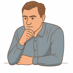 have thoughtful body language